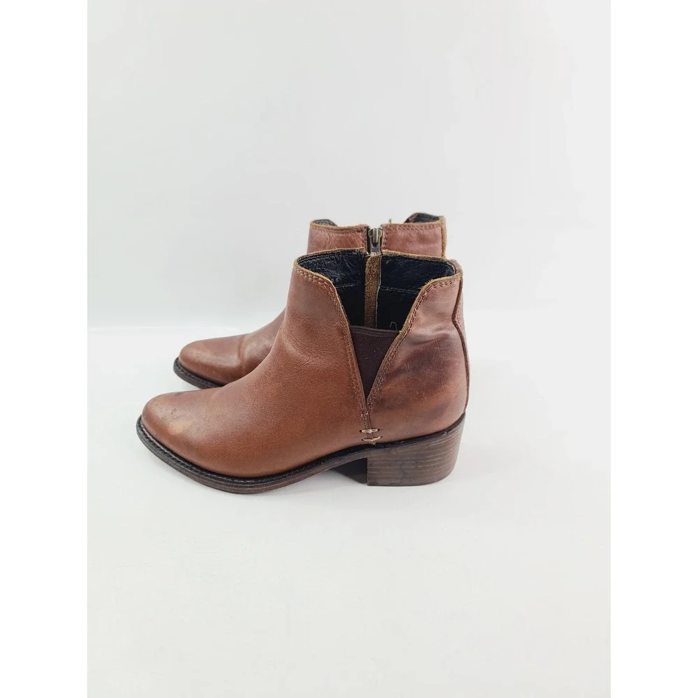 Liberty Black, Leather Ankle Boots, Booties‎ Women's, Size 9, Brown Color. A. H